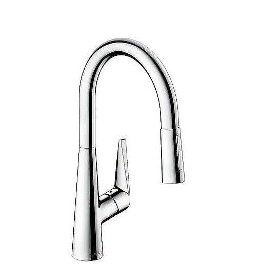 Dřezová baterie Hansgrohe Talis M51 s vytahovací sprškou, 2 proudy chrom 72813000