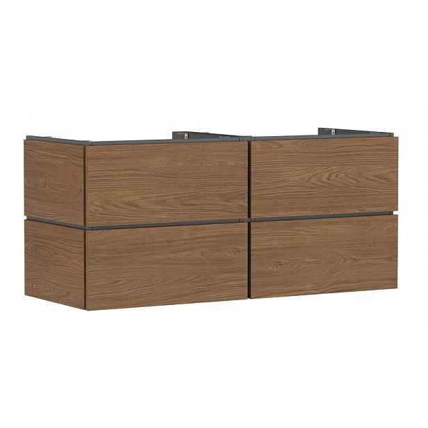 Hansgrohe Xilesa E - Umyvadlová skříňka, 62x138x55 cm, 4 zásuvky, kašmírový dub 54305550