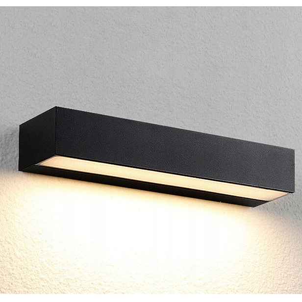 Led fasádní lampa 18W venkovní zahradní nástěnné svítidlo 30 cm
