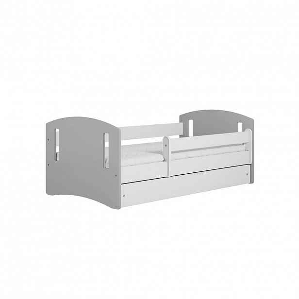 RAUMHIRSCH FURNITURE DĚTSKÁ POSTEL CLASSIC II se zásuvkou bez matrace šedá 90/65/164