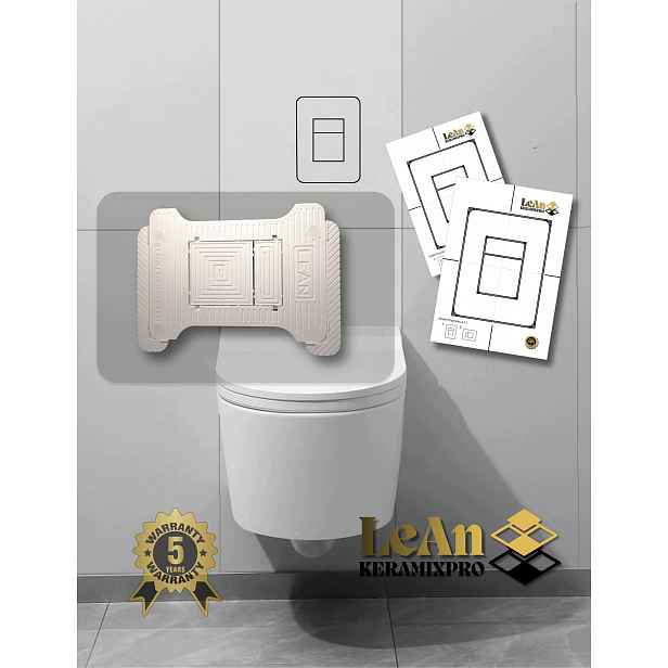 Skryté pneumatické tlačítko kompatibilní s Grohe LeAnKeramixPro bez sady