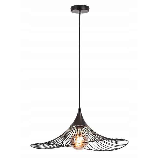 Závěsná drátěná lampa E27 1x60W černá matná 72004 Sombero Rabalux