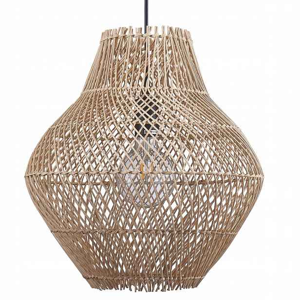 Závěsné Stropní Svítidlo Rattan Pletená Boho Přírodní béžová Ontake 1xE27