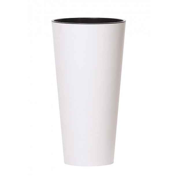 Květináč Tubus Slimmer bílý matný 40 cm