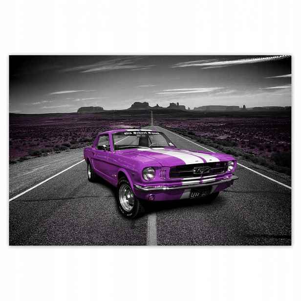 Plakáty 200x135 Fialový Ford Mustang