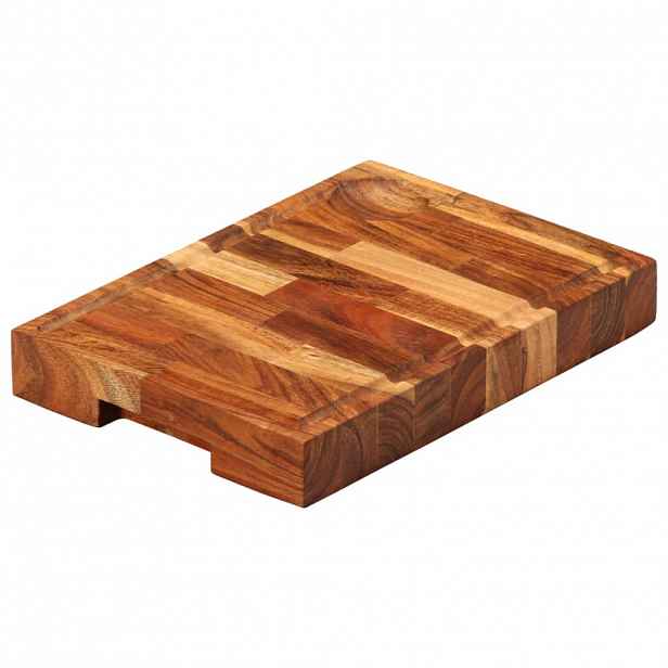 vidaXL Prkénko na krájení 30 x 21 x 4 cm masivní akáciové dřevo