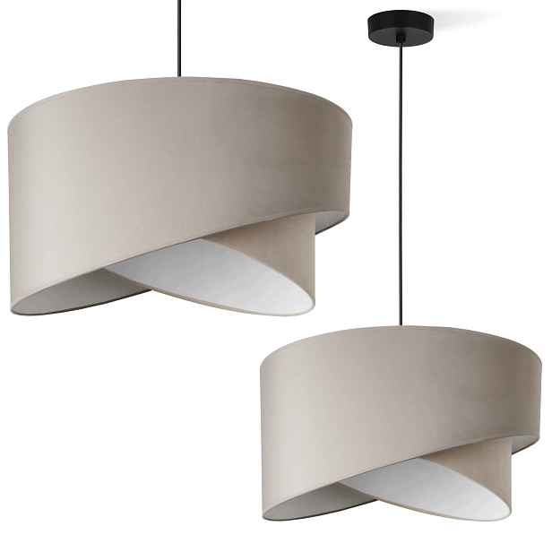 Závěsná Stropní Lampa S Kašmírovým Stínidlem, Béžová, Šikmá Do Obývacího Pokoje