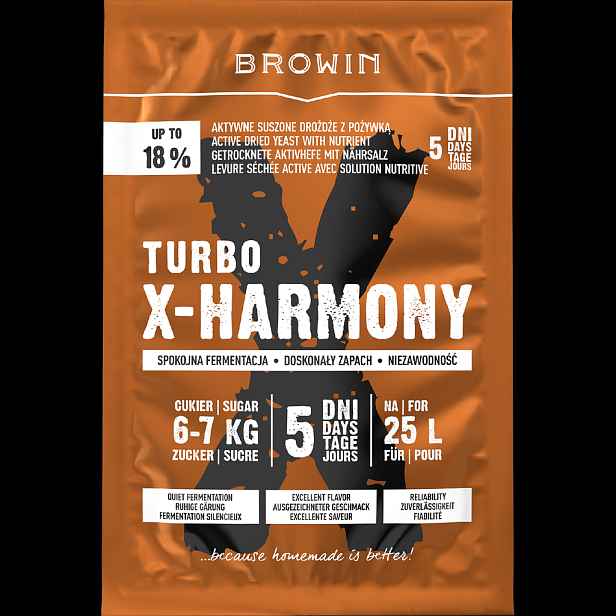 Browin Turbo X-Harmony 18% kvasnice, 25 l, 138 g