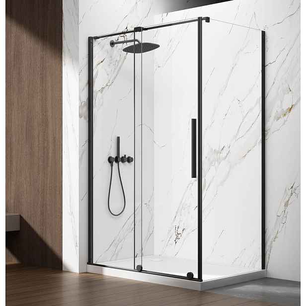 Gelco SPIRIT BLACK obdélníkový sprchový kout 1600x800mm L/P varianta