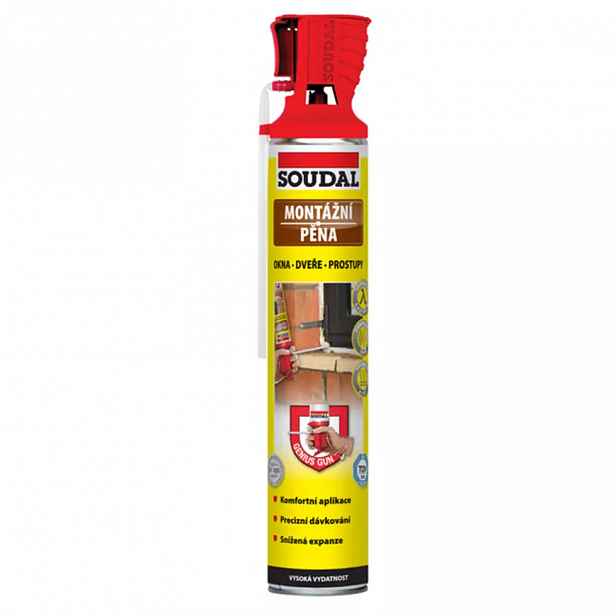 Soudal montážní pěna trubičková Genius Gun 500 ml