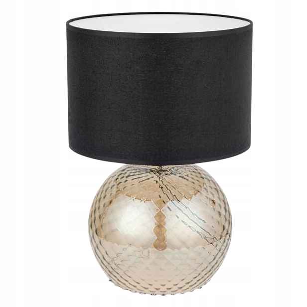 Stolní lampa Bristol Fume béžová, černá 1xE27 noční lampa na stůl