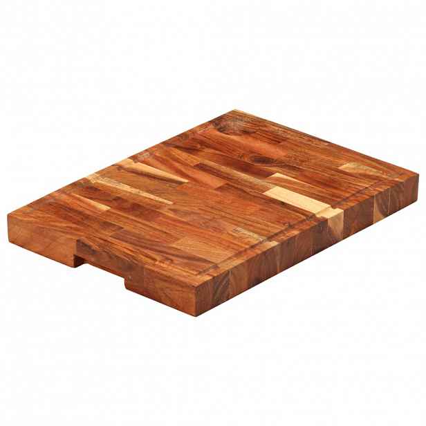 vidaXL Prkénko na krájení 42 x 30 x 4 cm masivní akáciové dřevo