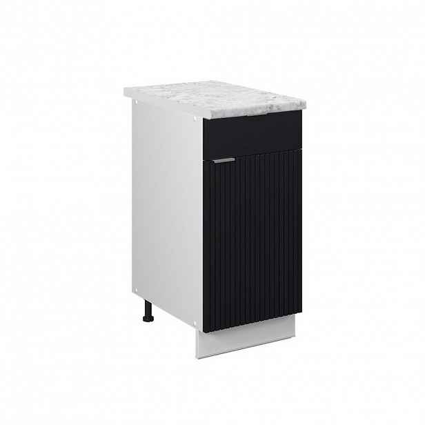Vicco SPODNÍ SKŘÍŇKA KUCHYŇSKÉ LINKY Fame-Line Černý pruhovaný 40 cm , PD Mramor