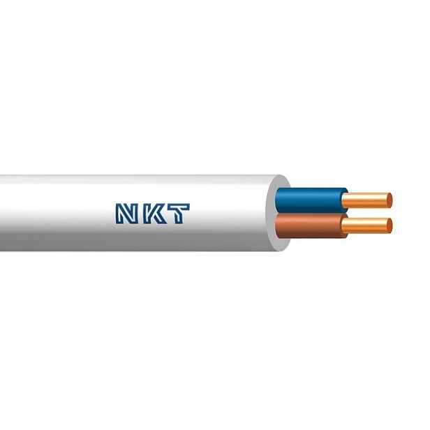 2x Kabel Ydy 2X1,5 Bílý 450/750V 100.0 Mb E314BE-YY001