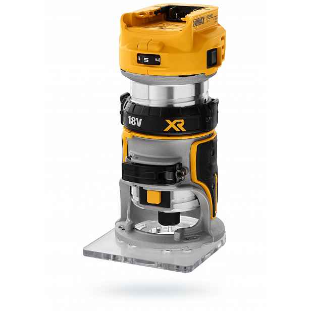 DeWalt Frézka 8mm 1/4 18VXR s bezuhlíkovým motorem bez baterie DCW604NT-XJ