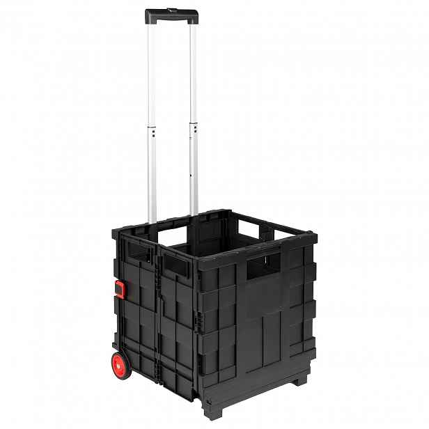 vidaXL Košík Černá a červená 35 x 39 x 92 cm PP a elastomer
