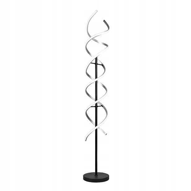 Stojací podlahová lampa spirálová stříbrná Trio