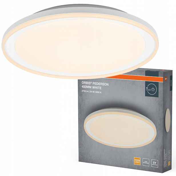 Stropní Svítidlo Led nástěnné svítidlo 24W 1450lm 3000K Teplá bílá Orbis Osram