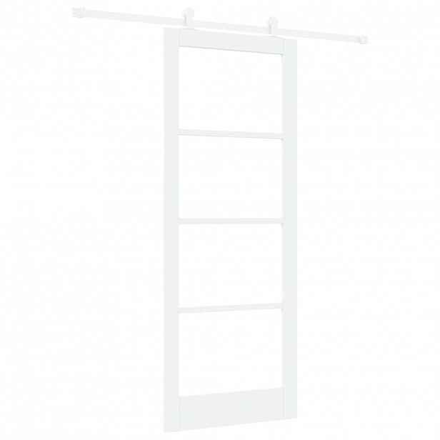 vidaXL Posuvné dveře ORKDAL 83 x 211 cm Masivní borové dřevo a sklo
