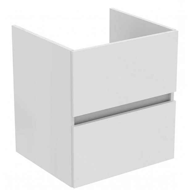 Ideal Standard Eurovit+ - Umyvadlová skříňka, 55x50x44 cm, 2 zásuvky, lesklá bílá R0256WG