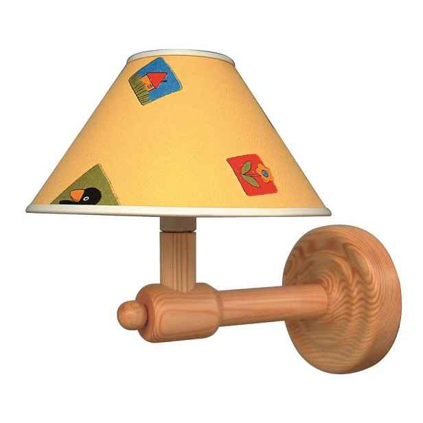 Nástěnná lampa 1X40W E14 dřevěná BAMBI