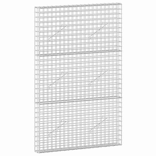 vidaXL Gabion s drátem 3,5 mm a síťkou 5x5 cm 100x10x150 cm