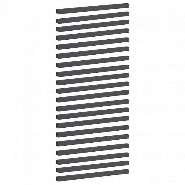 vidaXL Krycí profil na zahradní obruby 20 ks 100 x 5 x 5 cm Ocel