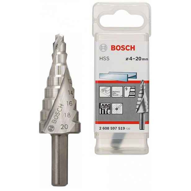 Vrták vícestupňový Bosch 2608597519 4-20 mm