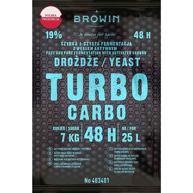 Browin Kvasnice Turbo Carbo 48h, 160 g