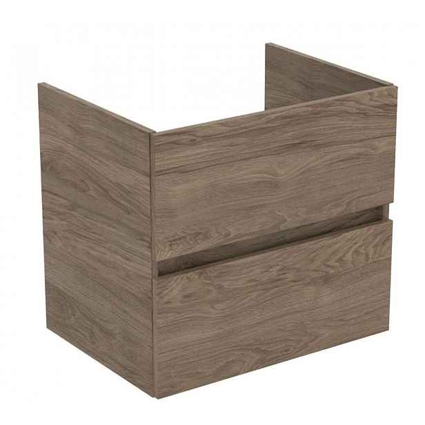 Ideal Standard Eurovit+ - Umyvadlová skříňka, 55x60x44 cm, 2 zásuvky, ořech R0259Y9