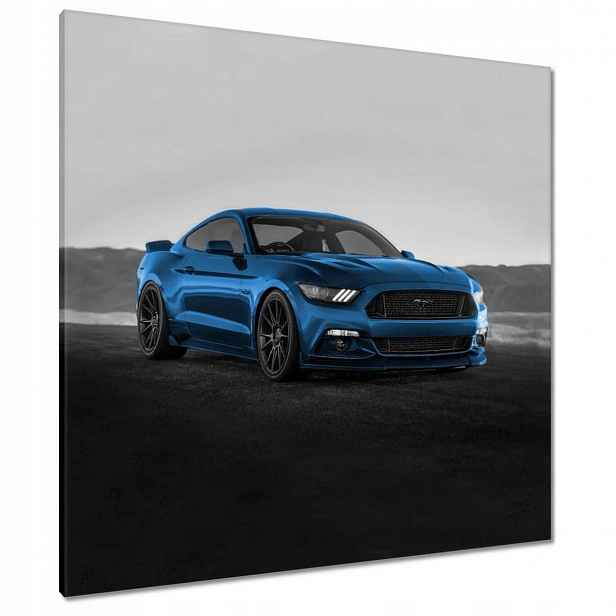 Obrazy 90x90 Modrý Ford Mustang