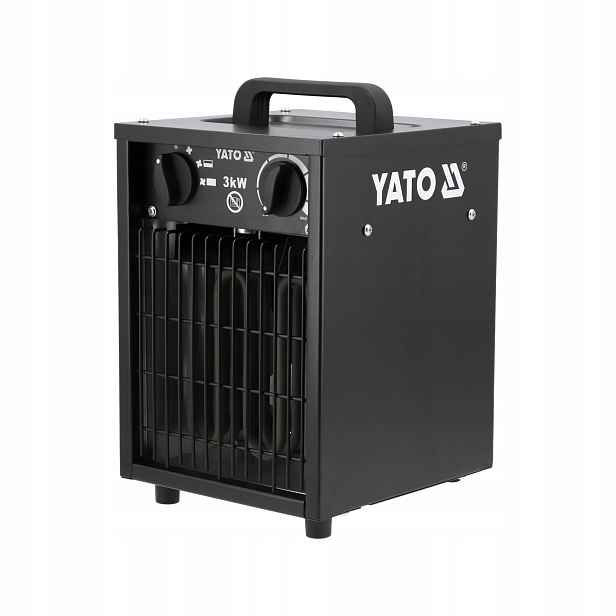 Elektrický Ohřívač 3000 W, Termostat, Ohřívač Farelka IP24 30 M² Yato