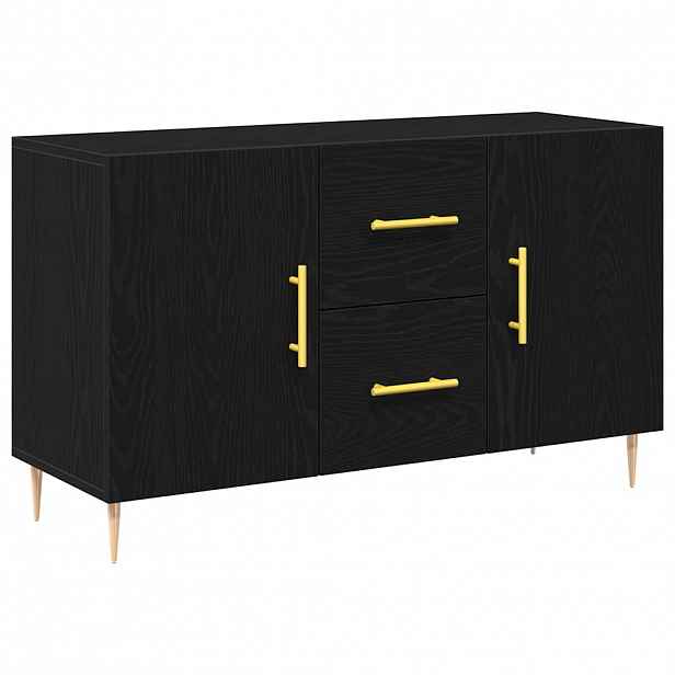 vidaXL Servírovací skříň Černý dub 100 x 36 x 60 cm Kompozitní dřevo