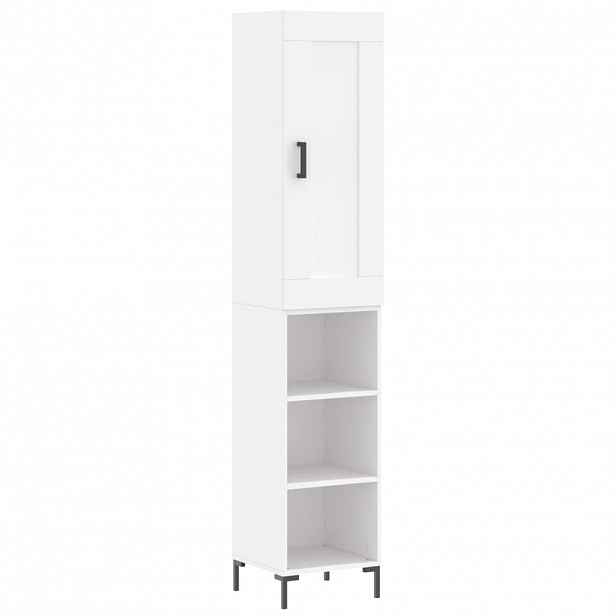 vidaXL Skříň highboard bílá 34,5 x 34 x 180 cm kompozitní dřevo