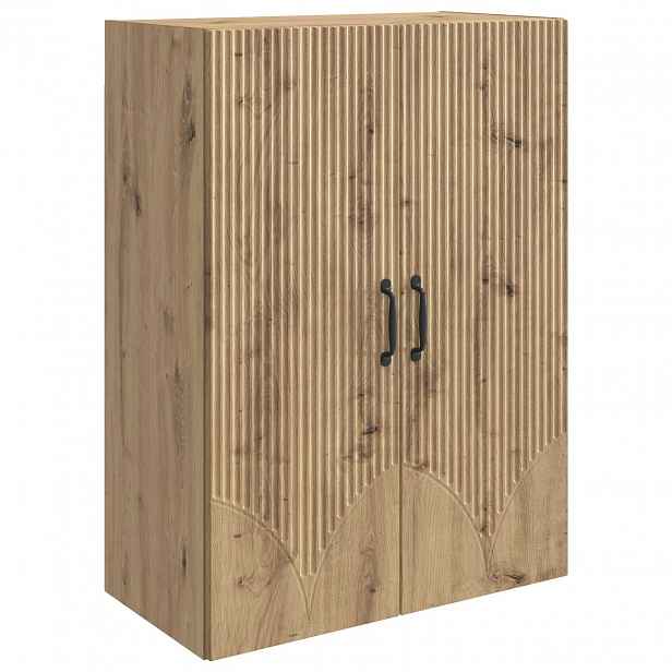 vidaXL Nástěnná skříň 66 x 34,5 x 90 cm Kompozitní dřevo Dub artisan