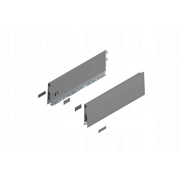 Blum 470K4002S Bok Merivobox, výška K (129 mm) 400 mm, šedá matná barva