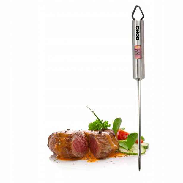 Domo DO3100 Kuchyňský teploměr s Sondou na maso Grill Stříbrný 541D4040