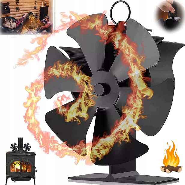 Krbový Ventilátor Koza Stojící Turbínou 6 Lopatek Distribuce Vzduchu