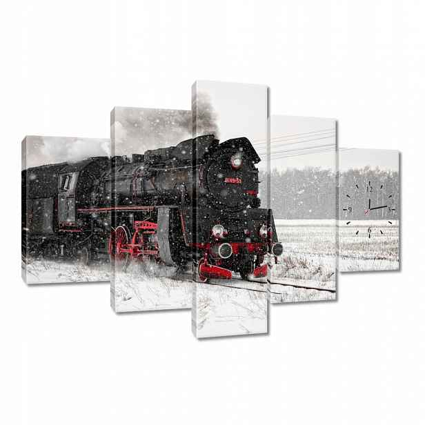 Nástěnné hodiny 150x105 Lokomotiva Parovoz