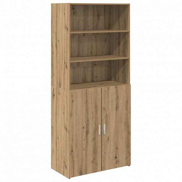 vidaXL Vysoký bufet Artisanový dub 80 x 42,5 x 185 cm Kompozitní dřevo
