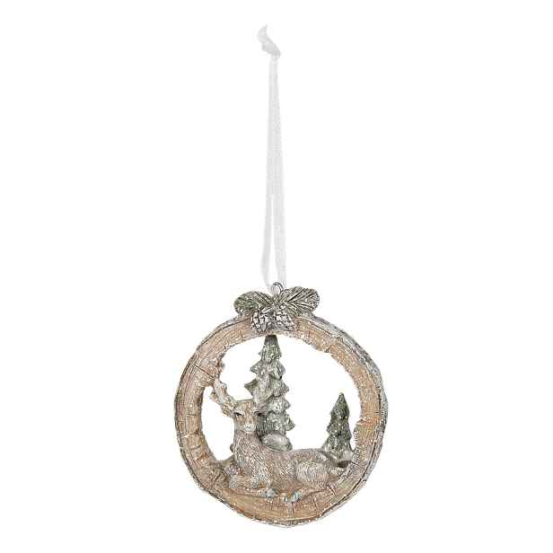 Závěsná dekorace ozdoba  Jelen - 7*2*8 cm Clayre & Eef