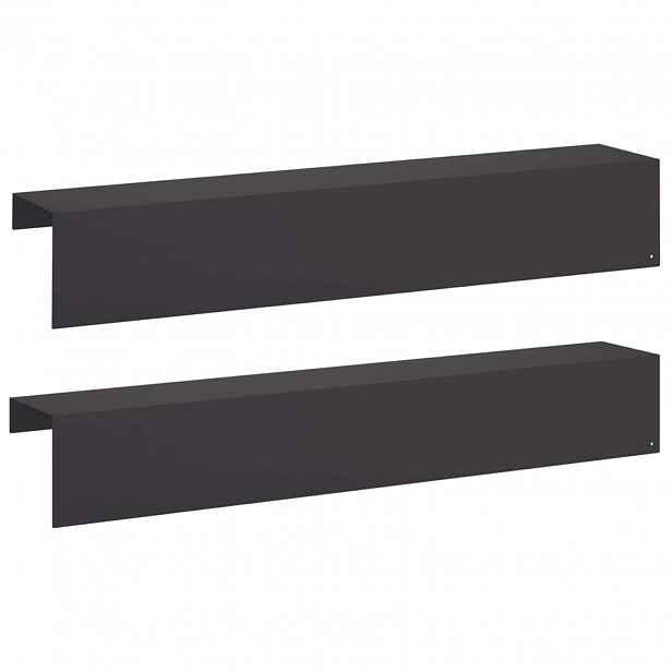 vidaXL Krycí profil na zahradní obruby 2 ks 100 x 20 x 15 cm Ocel