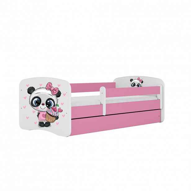 RAUMHIRSCH FURNITURE DĚTSKÁ POSTEL Panda se zásuvkou a matrací 180/80