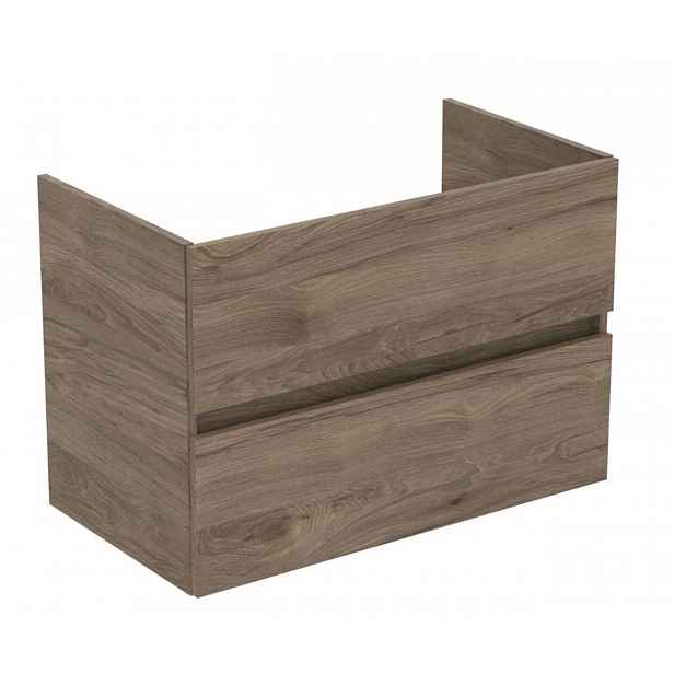 Ideal Standard Eurovit+ - Umyvadlová skříňka, 55x80x44 cm, 2 zásuvky, ořech R0263Y9
