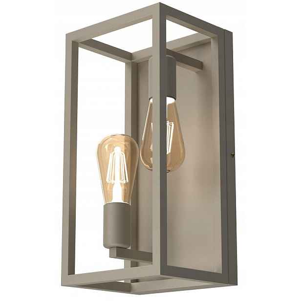 Nástěnná lampa Loft Industriální klec Nástěnné svítidlo Frame Béžová 2xE27