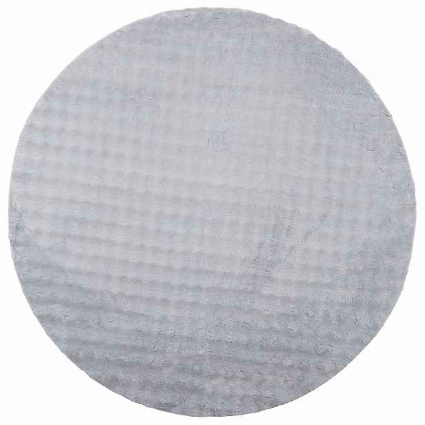 vidaXL Kusové koberce Kulatý SIROLO Šedá Ø 200 CM Polyester