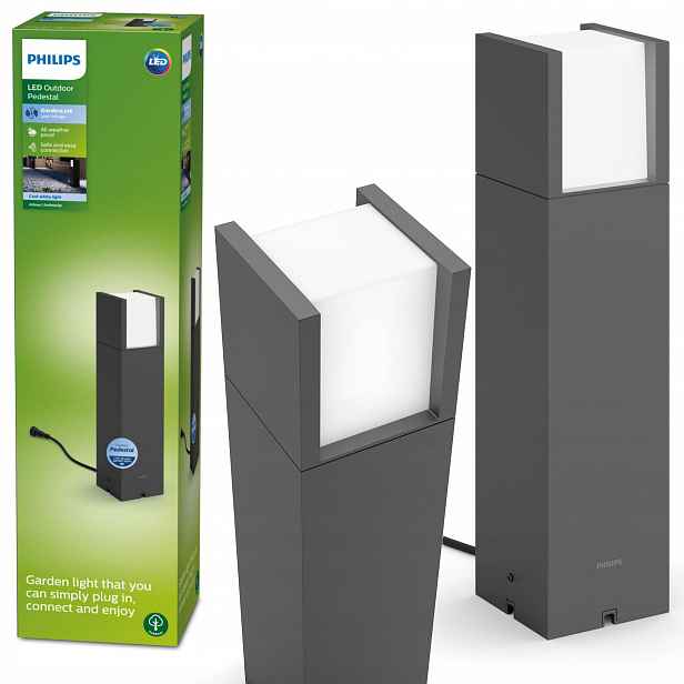 Zahradní Led lampa venkovní stojící 6W 12V sloupek 40 cm Arbour Philips