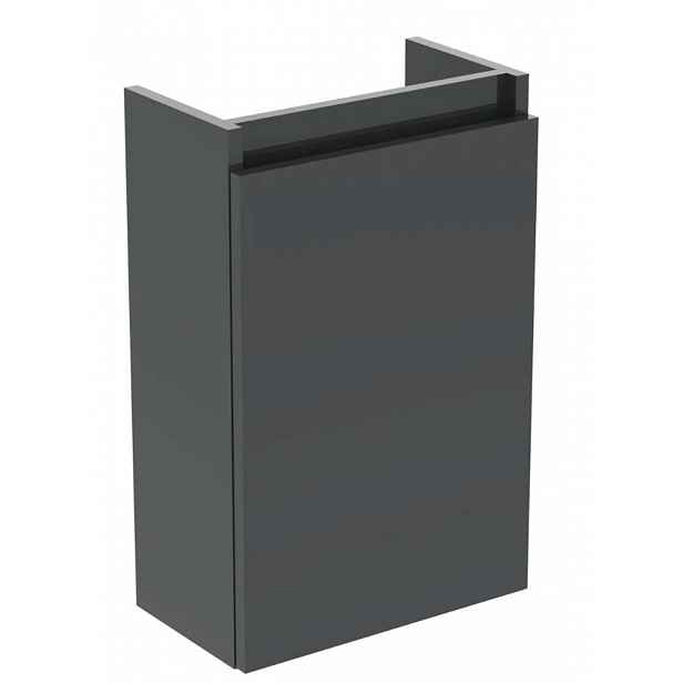 Ideal Standard Eurovit+ - Umyvadlová skříňka, 55x35x20 cm, 1 dvířka, panty L/P, lesklá šedá R0271TI