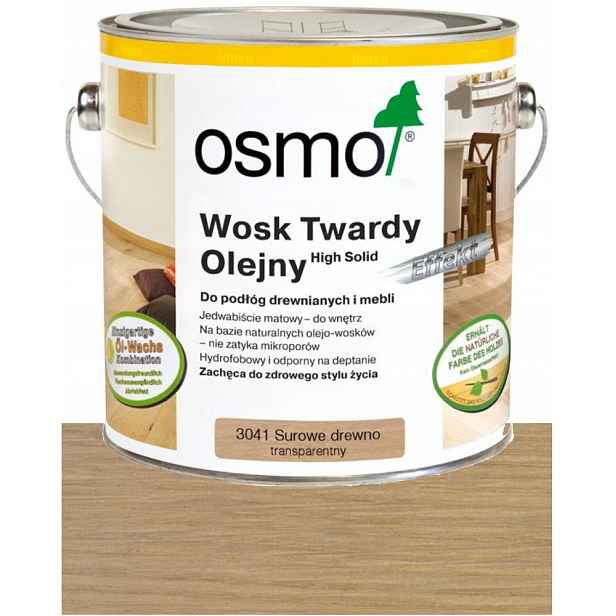 Osmo Tvrdý Vosk Olejový Effekt Surové Dřevo 3041 2,5L