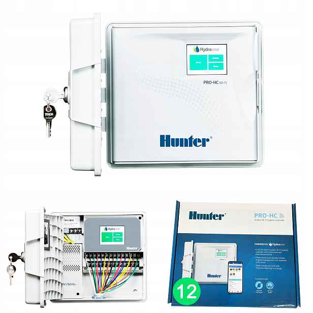Regulátor zavlažování Hunter Phc Pro-hc 12 venkovních sekcí Wifi Hydrawise